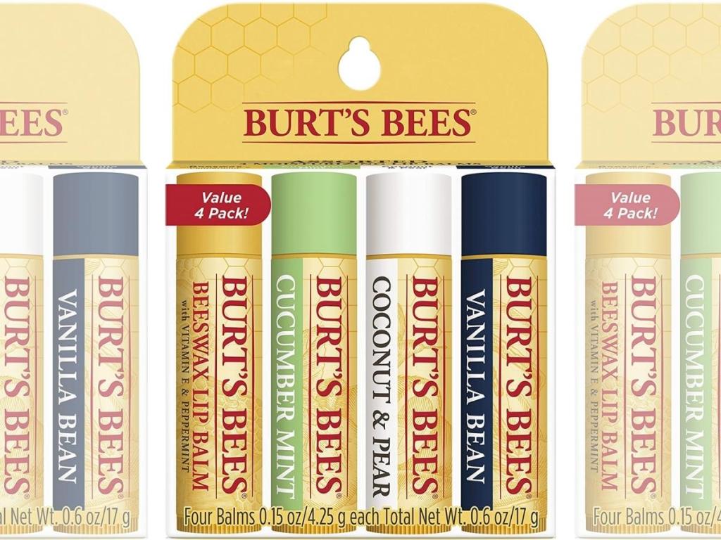 Burt’s Bees Lip Balm 4-Count Variety Pack Only $5.98 Shipped on Amazon (Regularly $11)