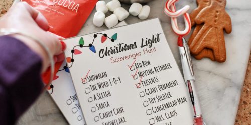 Discover Holiday Magic with Our FREE Christmas Light Scavenger Hunt Printable!