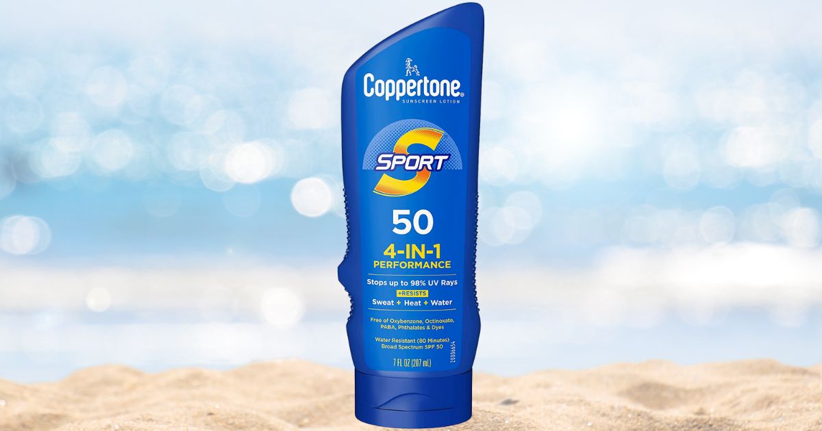 Coppertone SPORT Sunscreen SPF 50 Lotion 7oz Bottle