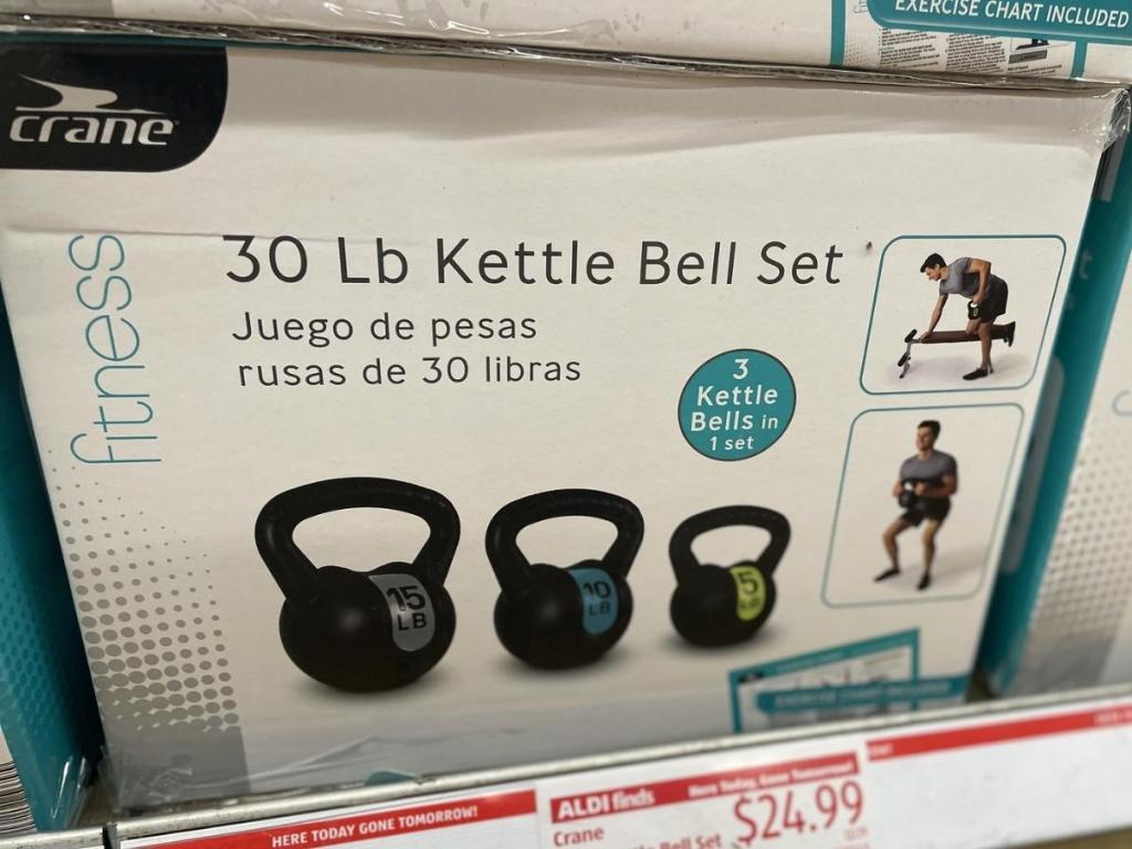 ALDI Fitness Equipment Deals - Kettle Bell 30-Pound Set Just