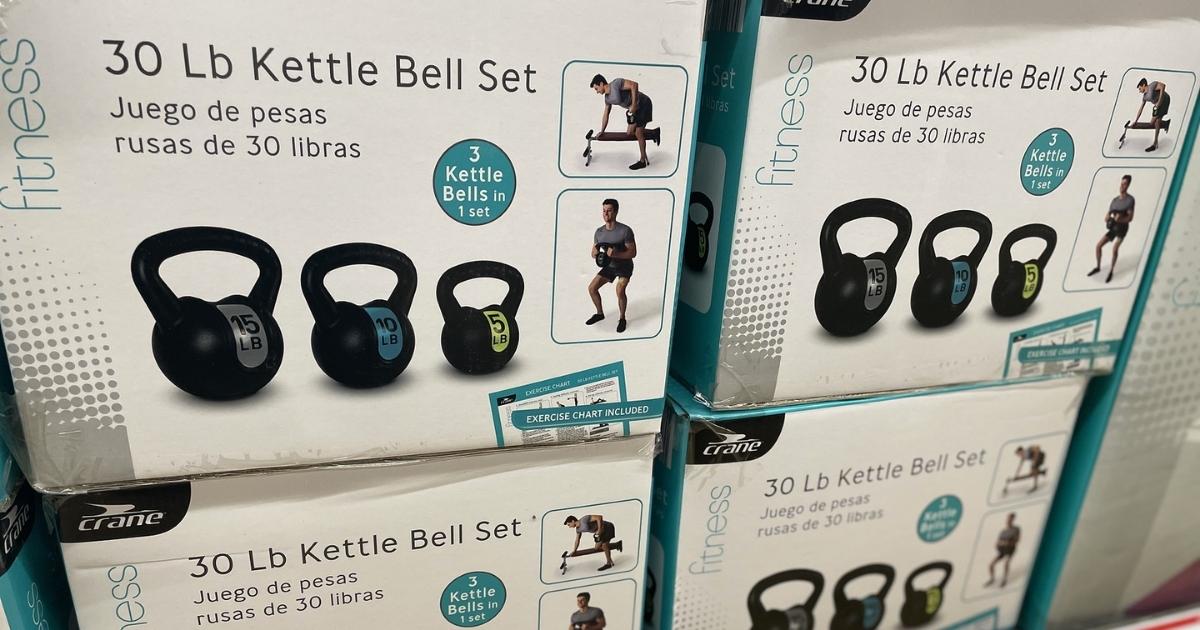 Aldi's 3-Piece Kettlebell Set Is $19.99, Plus 2 Other Fitness