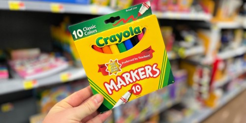 Crayola 10-Count Broad Line Markers Only 97¢ on Amazon (Regularly $3.49)