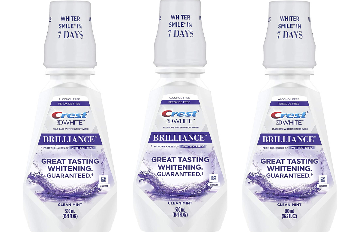 crest 3d white mouthwash brilliance