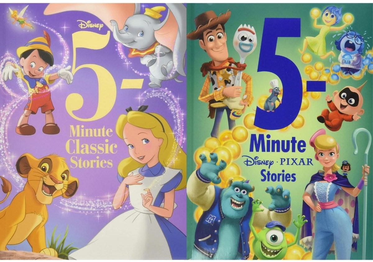 disney 5 minute classic and pixar stories books