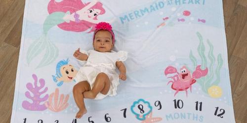 Disney The Little Mermaid Milestone Baby Blanket Only $12.58 on Walmart.com (Regularly $27)