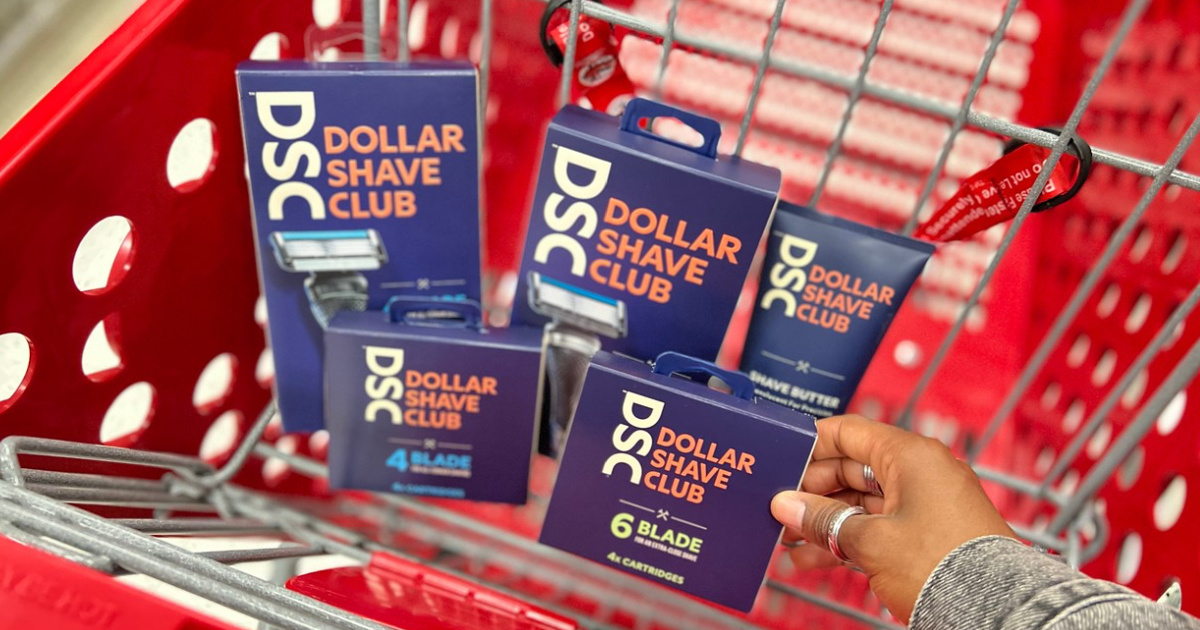 Dollar Shave Club Products in Target cart