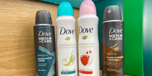 Up to 60% Off Dove Dry Sprays After Target Gift Card & Cash Back