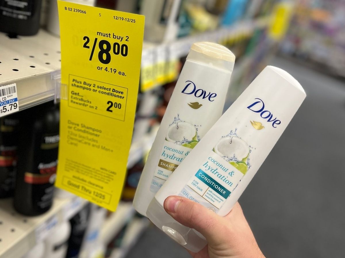 Dove Shampoo & Conditioner Only 1 Each After CVS Rewards (Just Use