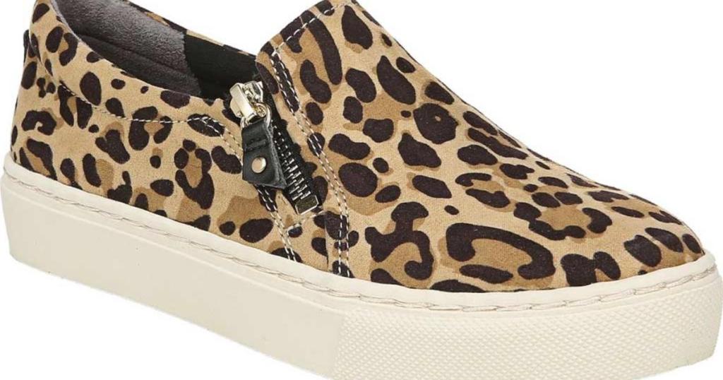 dr. scholl's women's no chill sneakers in leopard print