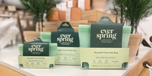 40% Off Everspring Reuseable Silicone Bags at Target | Microwave & Freezer-Safe