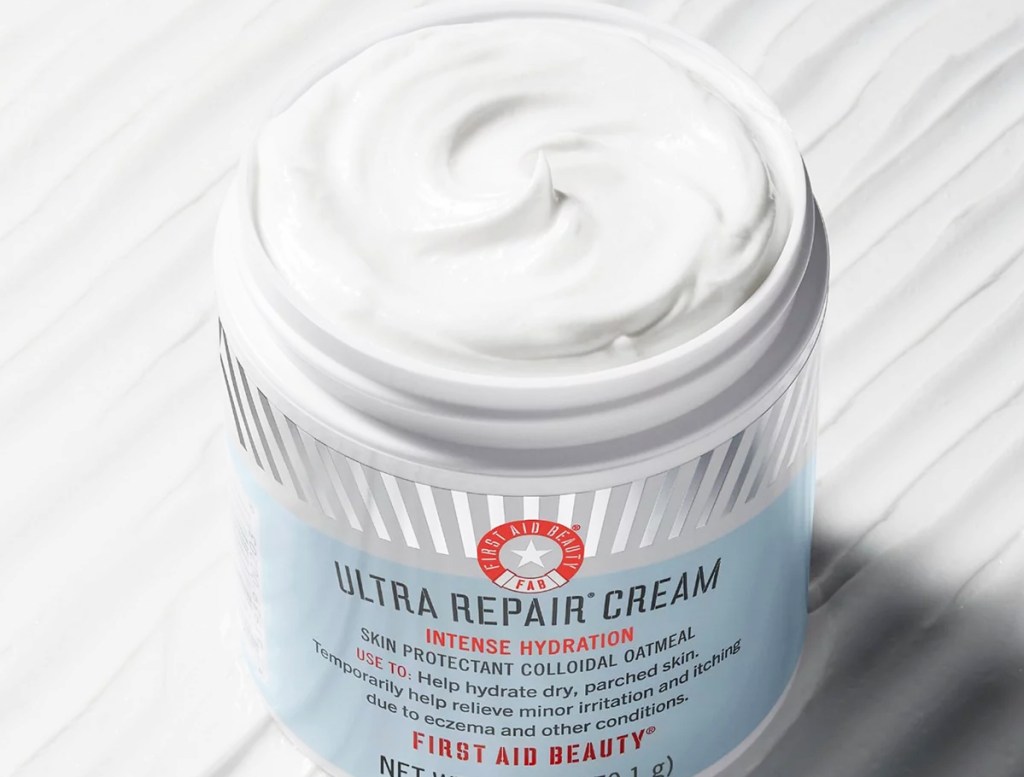 opened jar of First Aid Beauty Ultra Repair Cream Intense Hydration