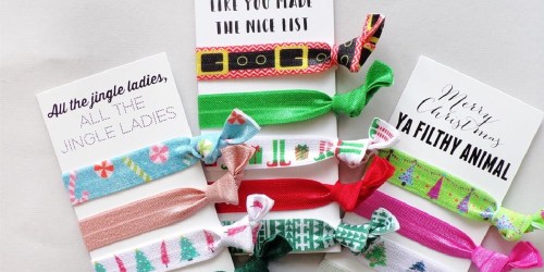 Hair Tie Sets w/ Cards Just $3.99 (Regularly $10) | Cute Stocking Stuffer
