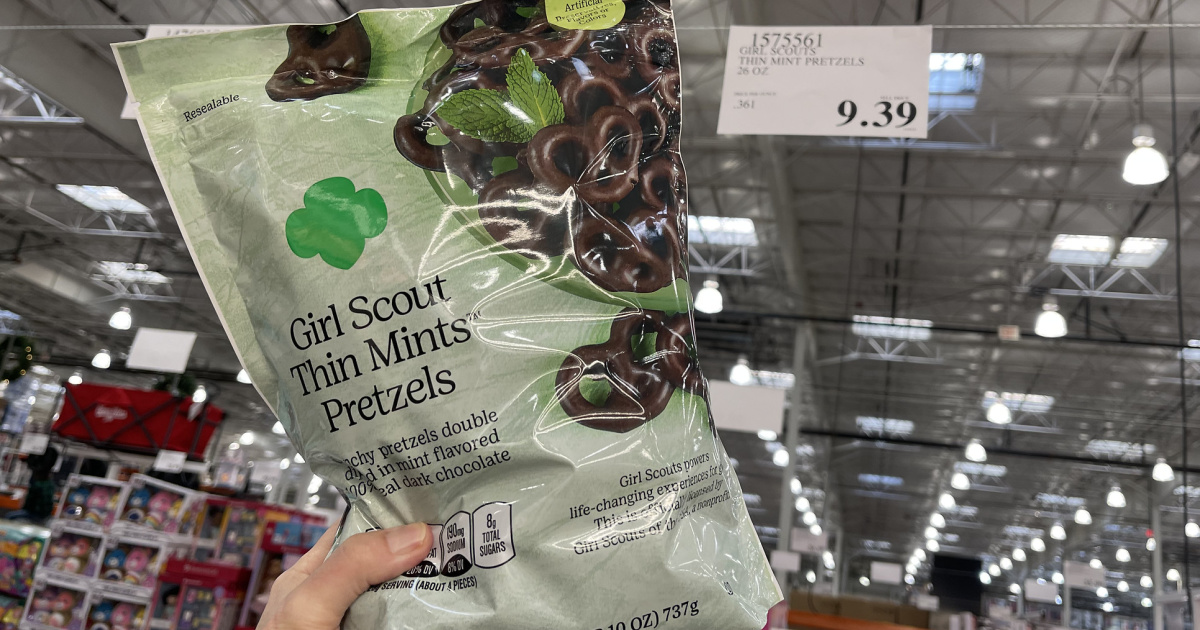 Girl Scout Thin Mints Pretzels 26oz Bag Just 9 at Costco