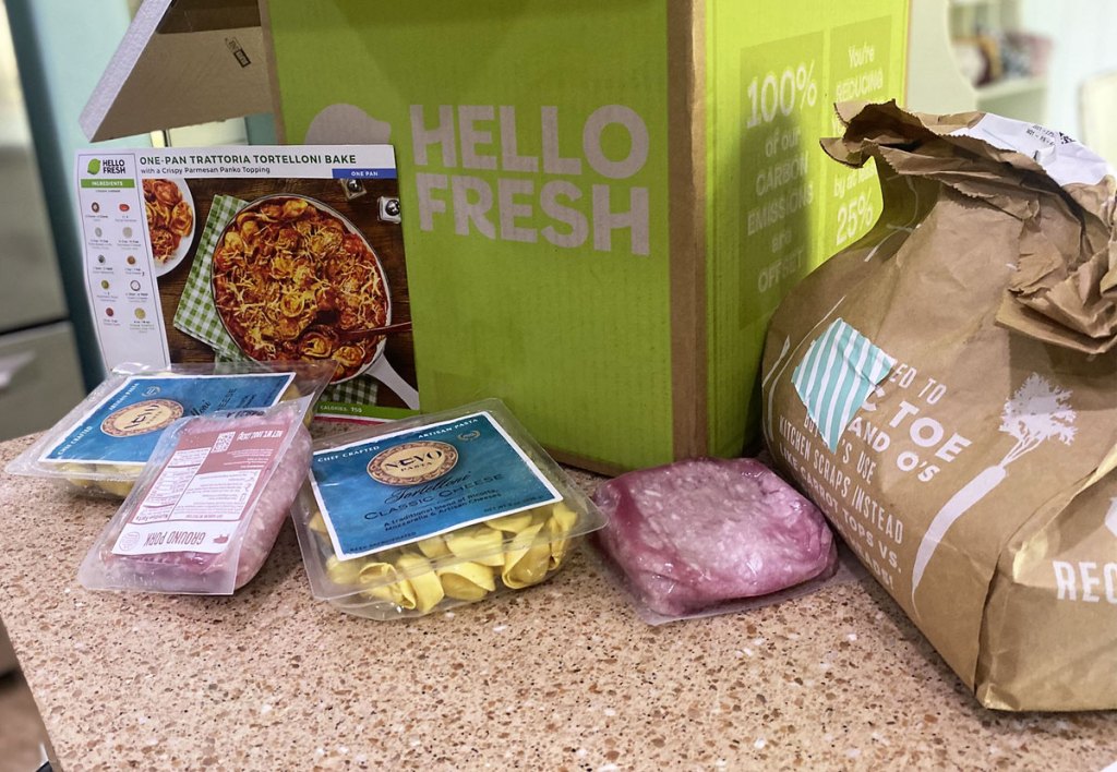ingredients from hello fresh box