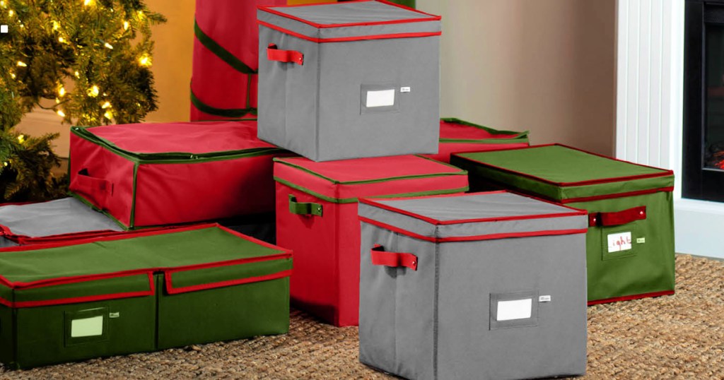 Holiday storage boxes