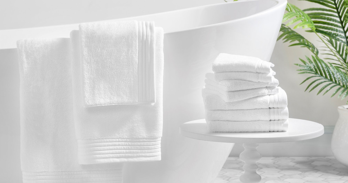 Hotel Style Egyptian Cotton Towels 10-Piece Set ONLY $14.98 on Walmart.com (Just $1.50 Each)