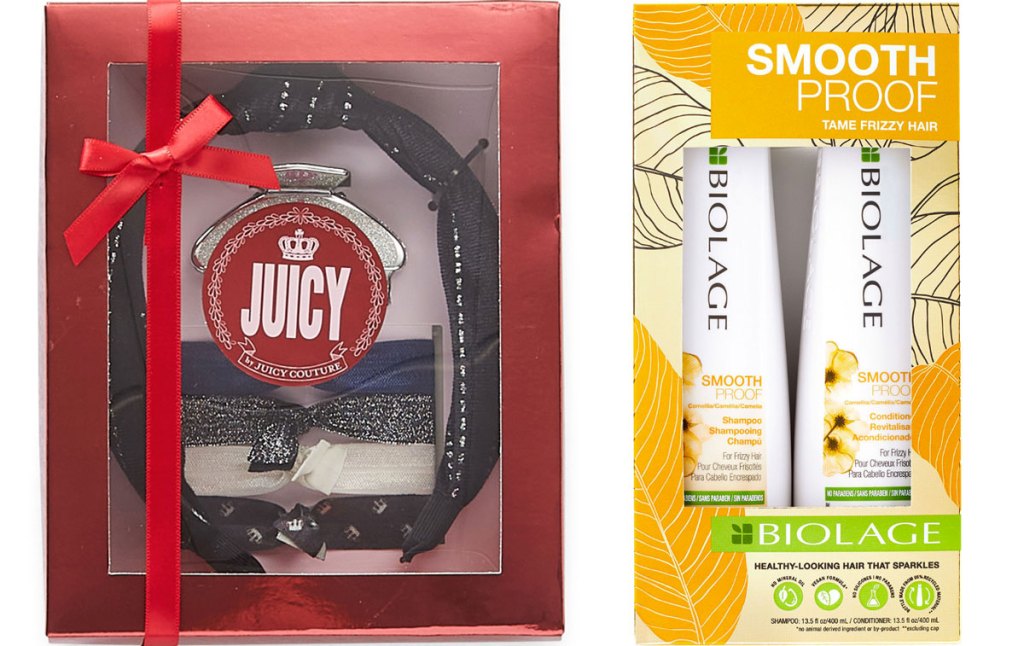 juicy couture and matrix hair gift sets