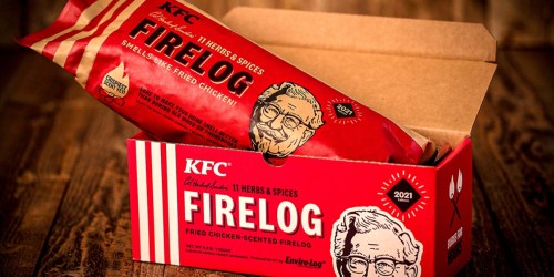 KFC Fried Chicken-Scented Fire Log Only $3.48 on Walmart.com