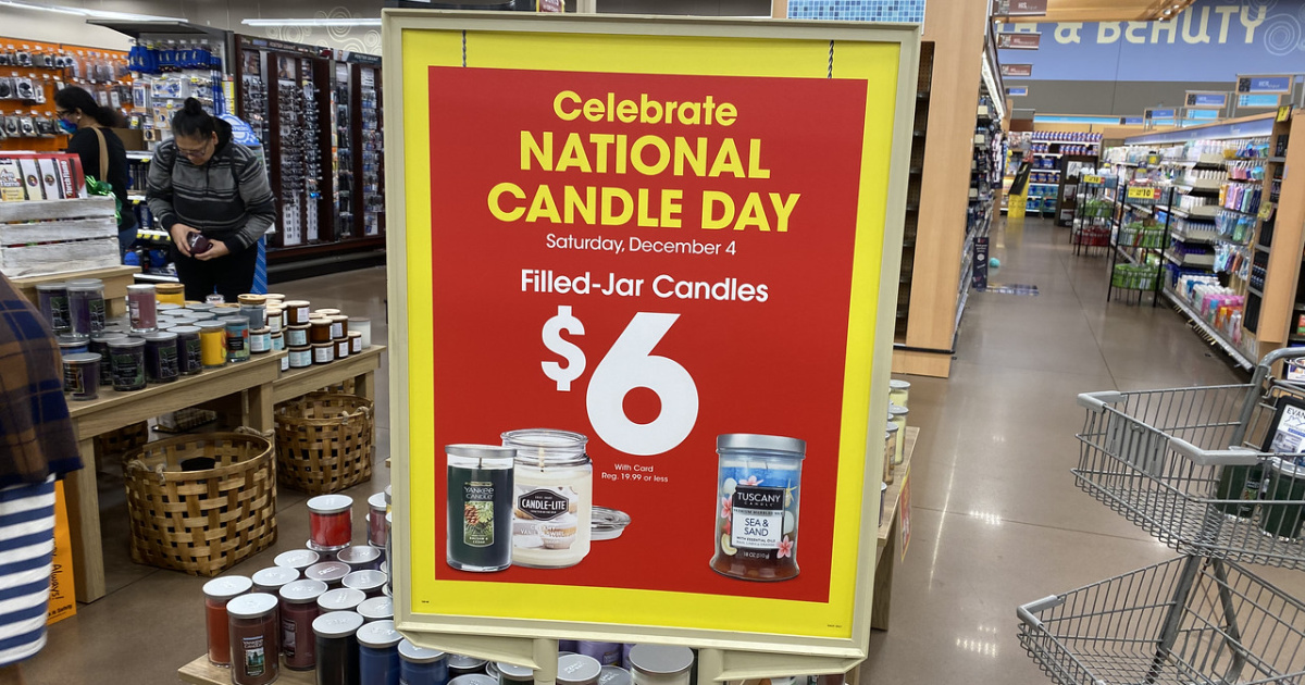Kroger Candle Day Sale Live Now Large Jar Candles Only 6 (Regularly