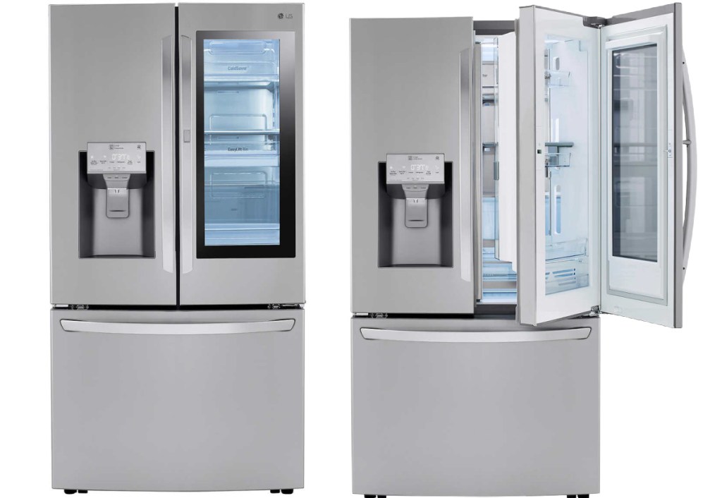 LG 24 cu. ft. Counter-Depth InstaView Door-in-Door Smart Refrigerator with Craft Ice Maker
