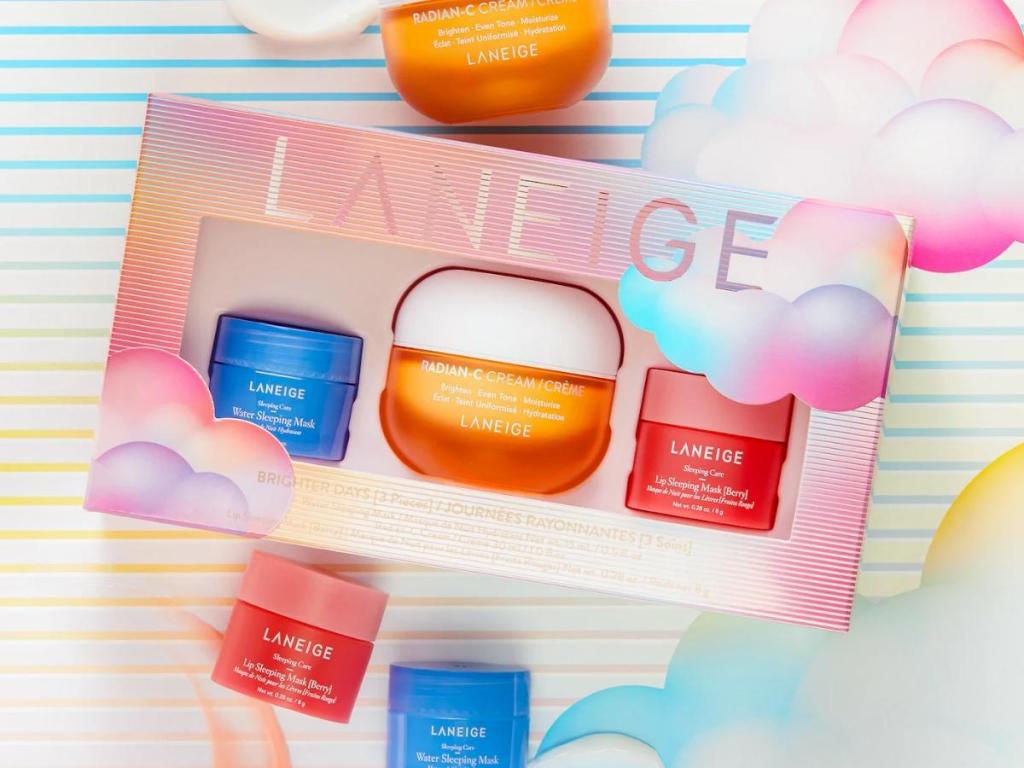 laneige brighter days skincare set
