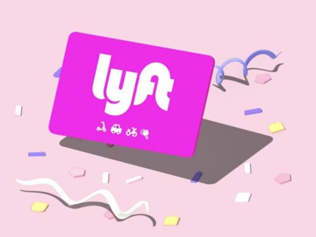 lyft gift card with confetti graphics