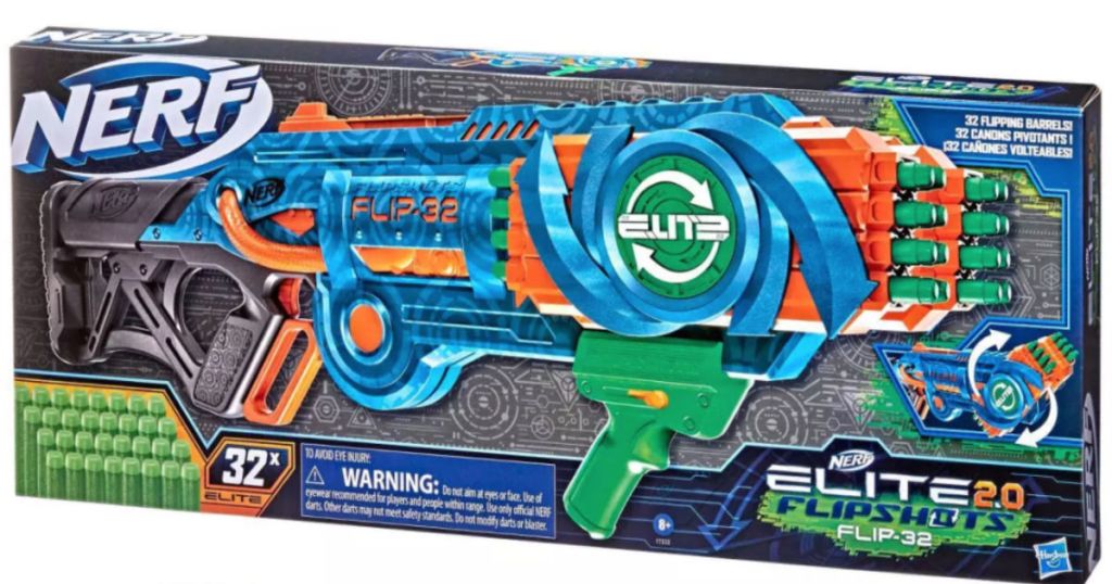 blue, orange and green toy dart gun 