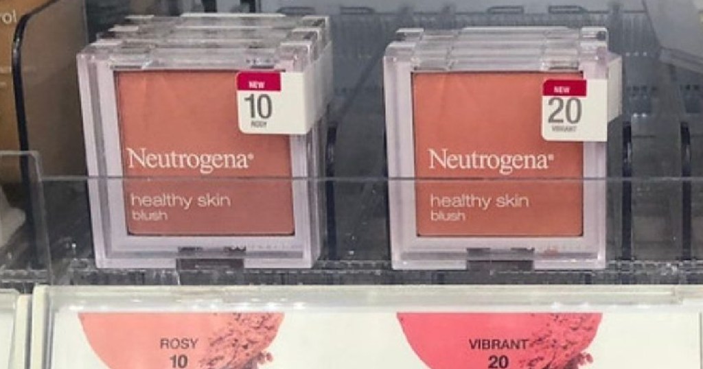 two blush products on shelf 