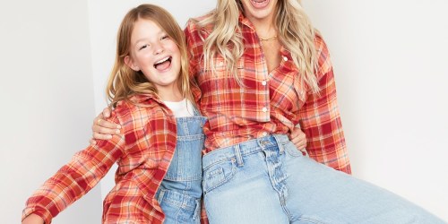 Old Navy Flannels for the Family from $9.50 (Regularly $30)