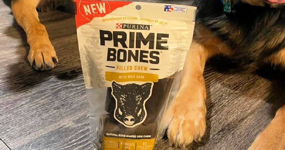 Purina Prime Bones Wild Boar Filled Chews 7Count Bag Only 3.42 Shipped on Amazon (Regularly 7)