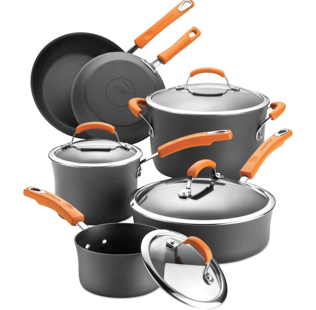 Rachael Ray Hard-Anodized 10 Piece Cookware Set