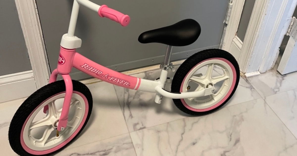 Radio flyer pink balance 2024 bike