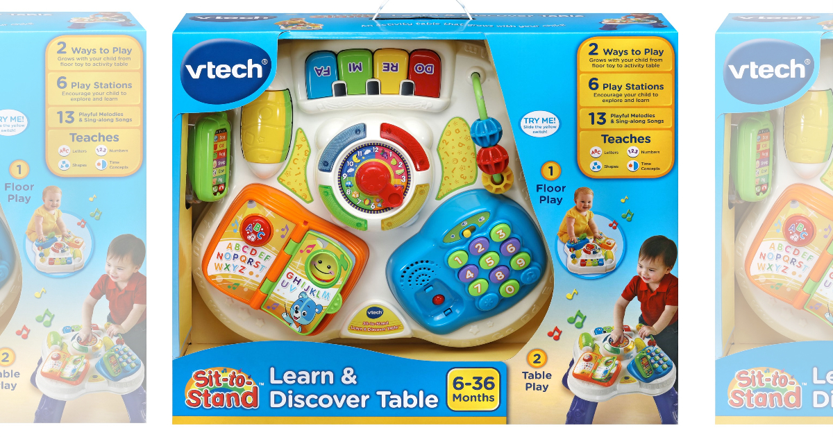 Vtech sit to stand learn sales and discover table