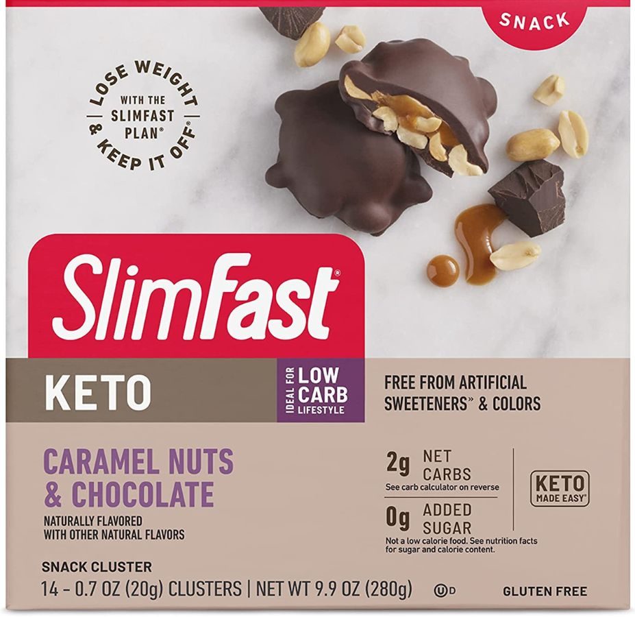 SlimFast Keto Snacks Caramel Nut Clusters