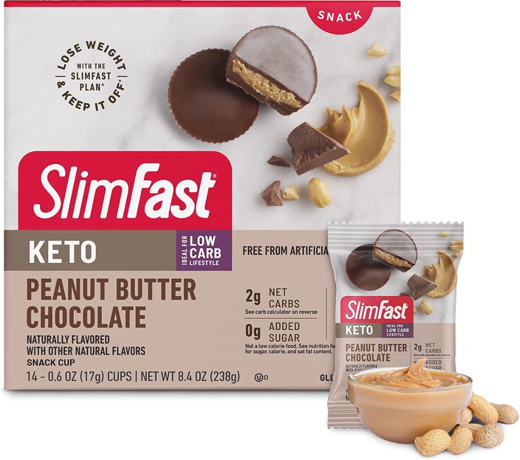 SlimFast Keto Snacks Peanut Butter Cups