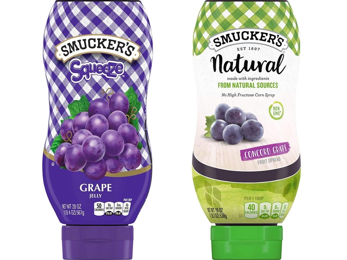 Smucker's Squeeze Grape Jelly Bottles