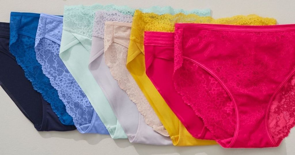 row of underwear