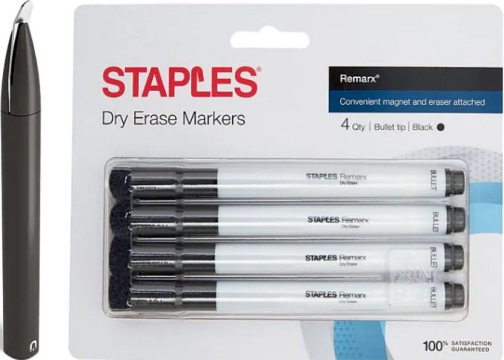 Staple Remover and Dry Erase Markers