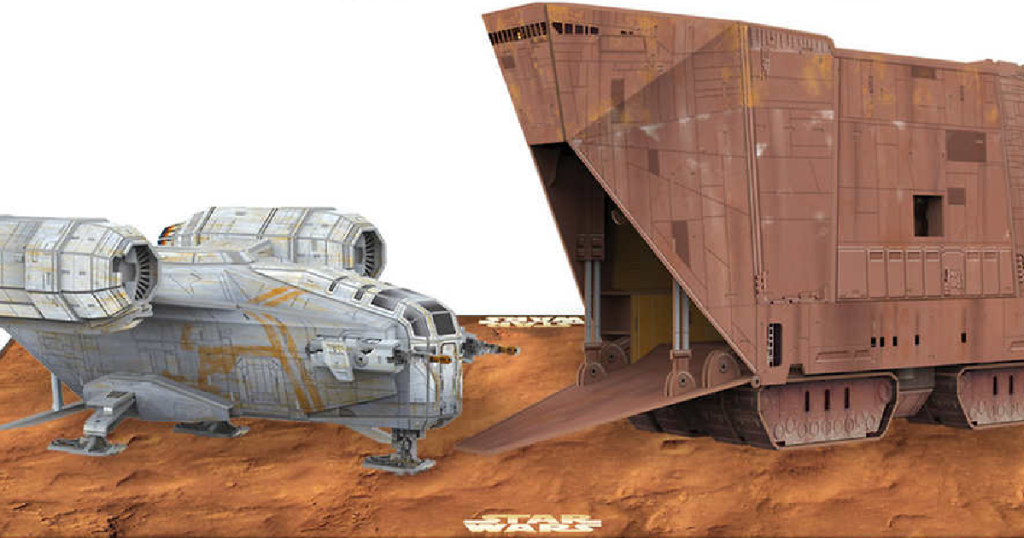 3D puzzles assembled like Star Wars ships