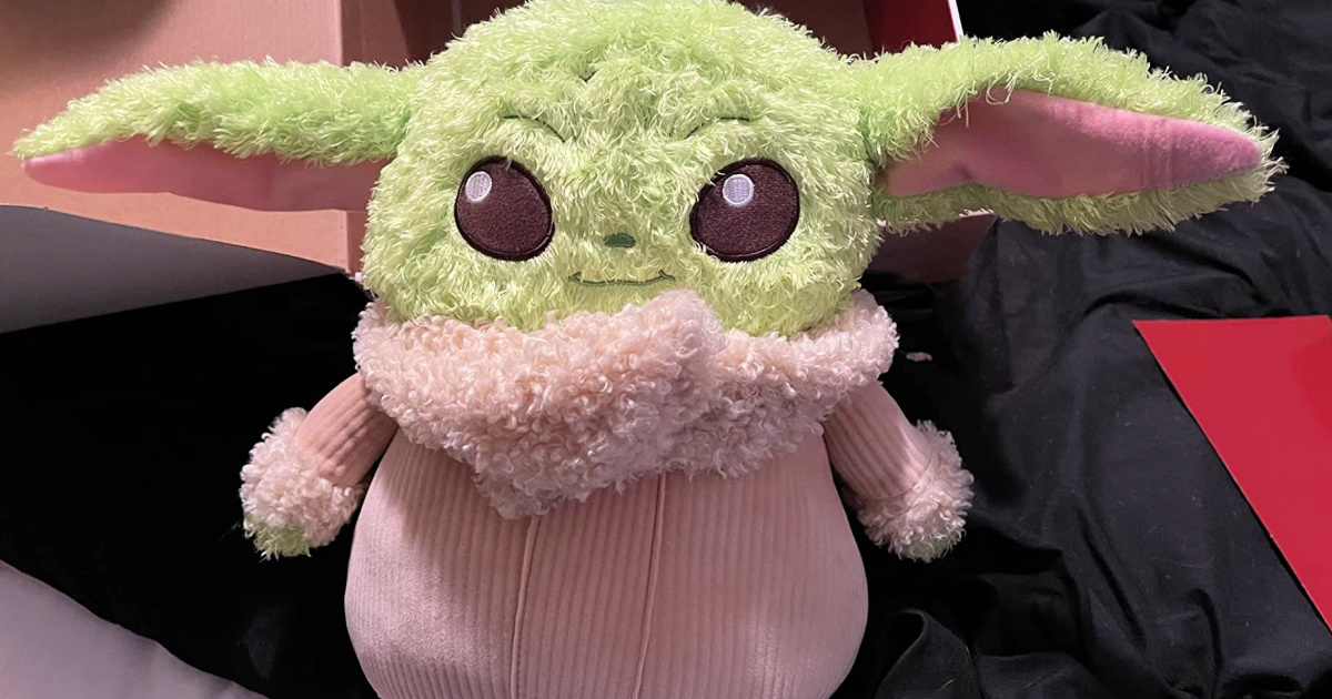 Star Wars Grogu Fuzzy Plush w/ Sounds Just $14.99 on Amazon