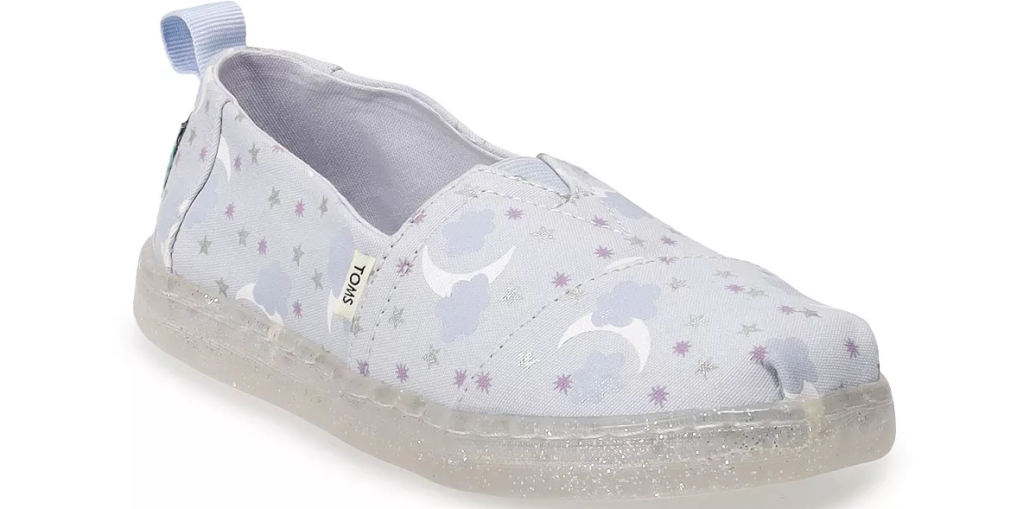 shoe with stars and moons on it