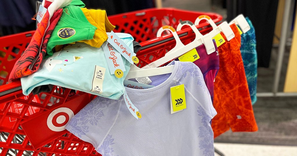 kids apparel on target shopping cart