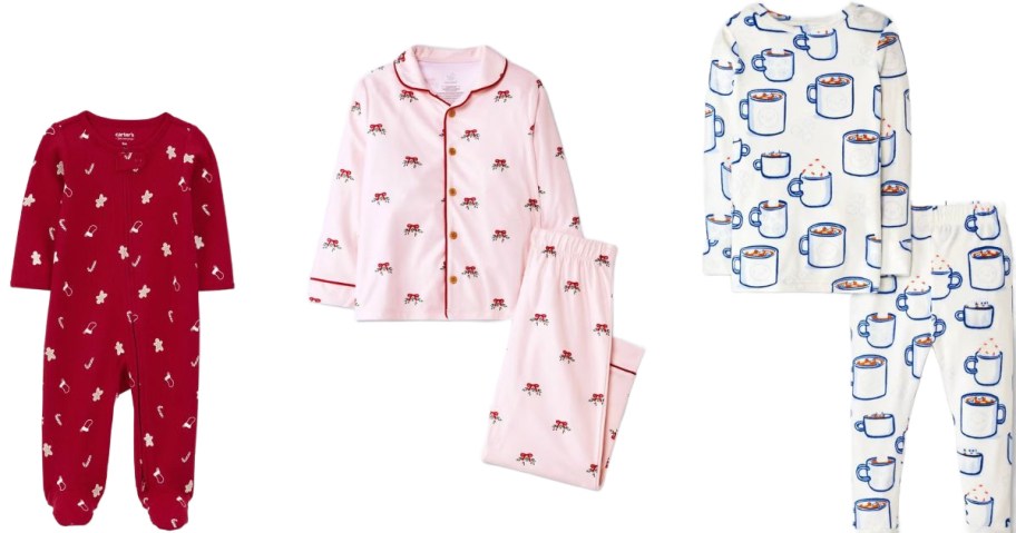 Stock images of Carter's Cloud Island and Cat & Jack Pajamas