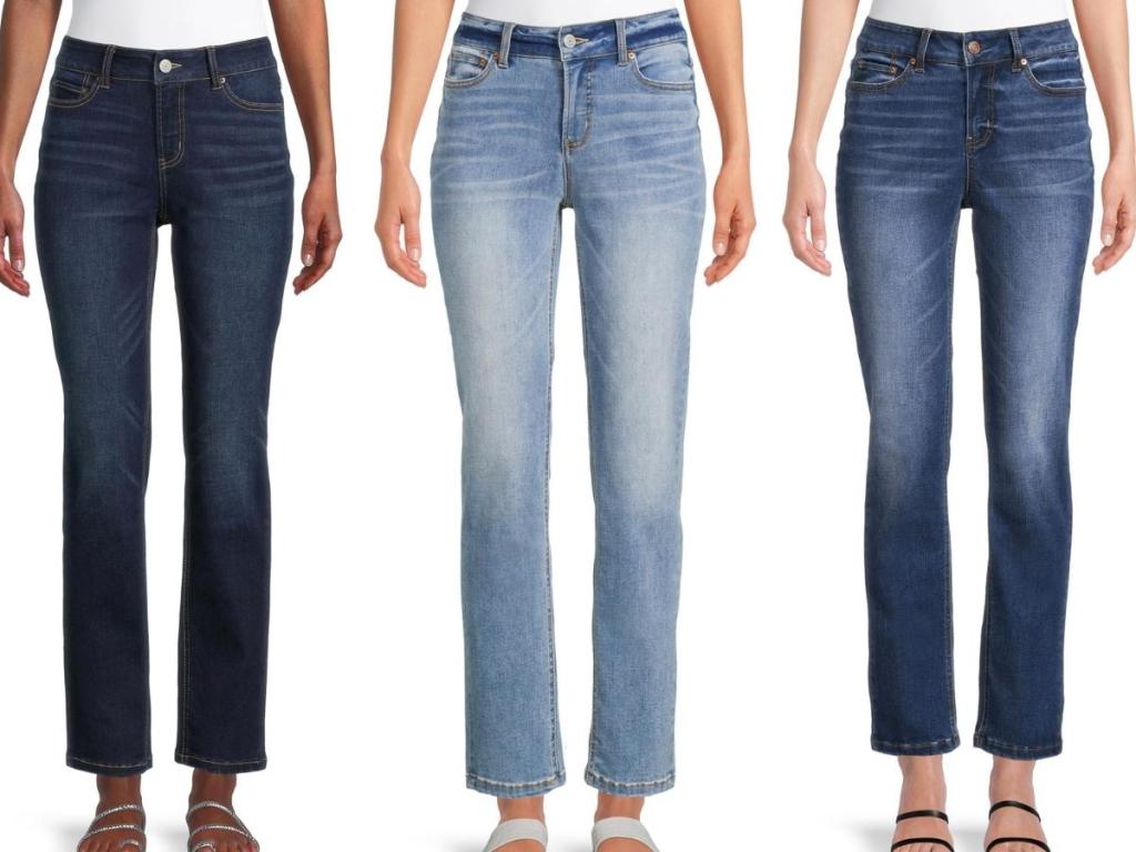 time and tru women's straight jeans