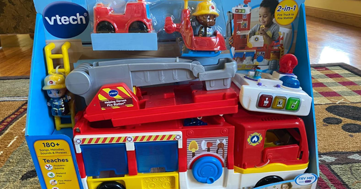 Frustration Free Packaging VTech Helping Heroes Fire Station