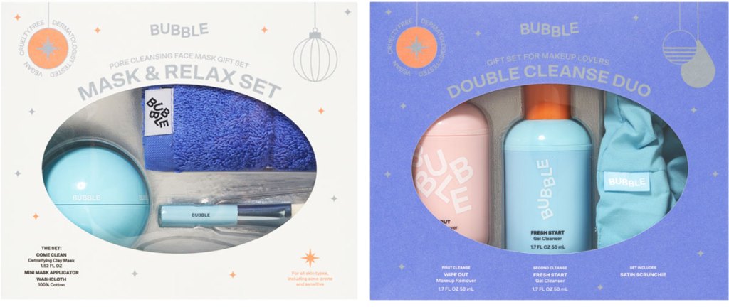 bubble skincare gift sets