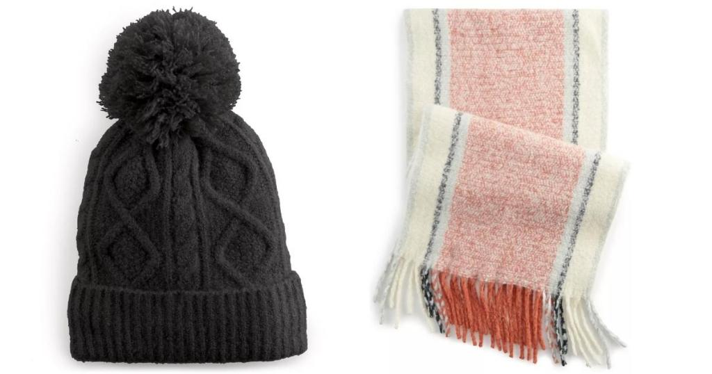 women's sonoma sherpa lined beanie and blanket scarf