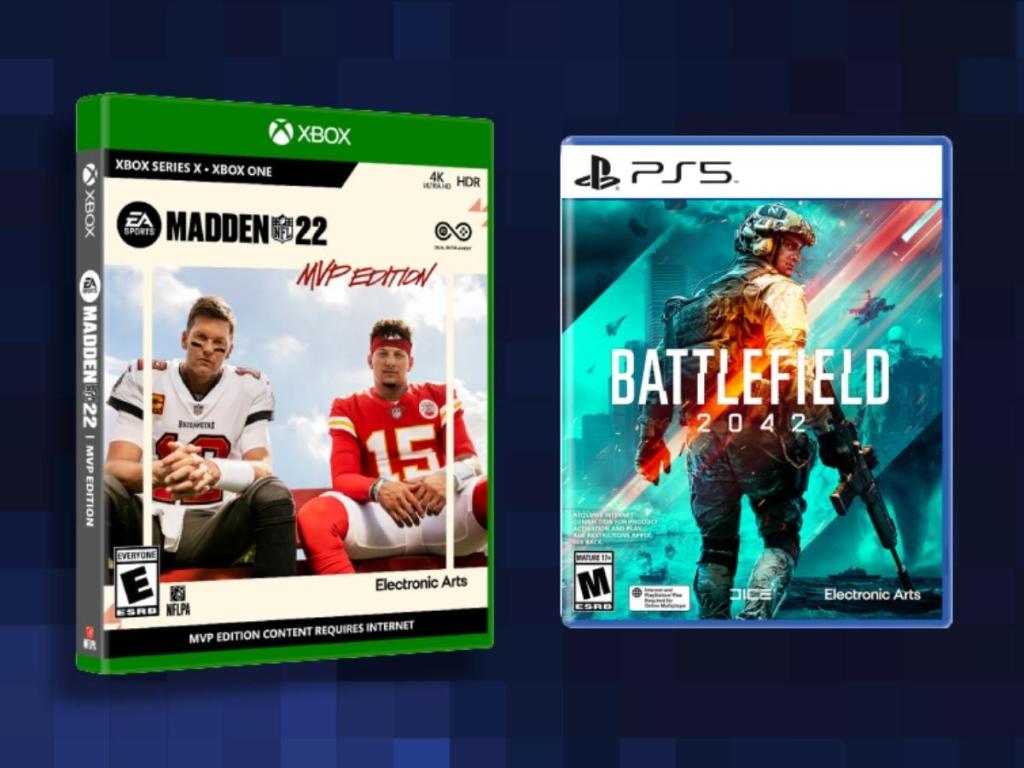 xbox madden 22 and ps5 battlefield games