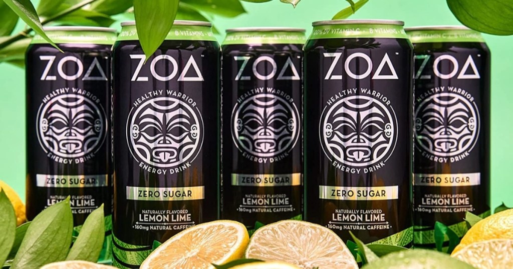 ZOA Zero Sugar Energy Drink 12-Pack in Lemon-Lime