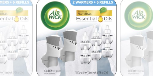 Air Wick Plug-In Scented Oil Starter Kit Only $10.49 Shipped on Amazon | Includes 2 Warmers & 6 Refills